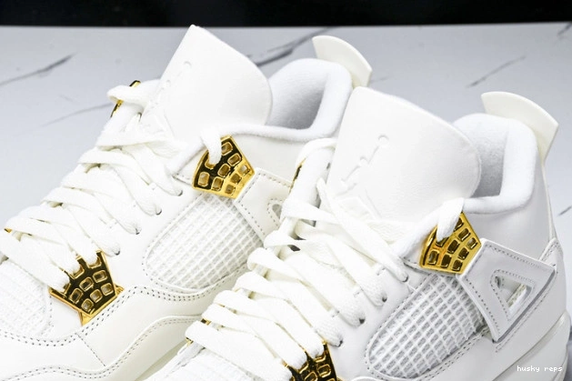 Rep Husky Jordan AQ9129-170 Gold 4 Metallic Retro 0723